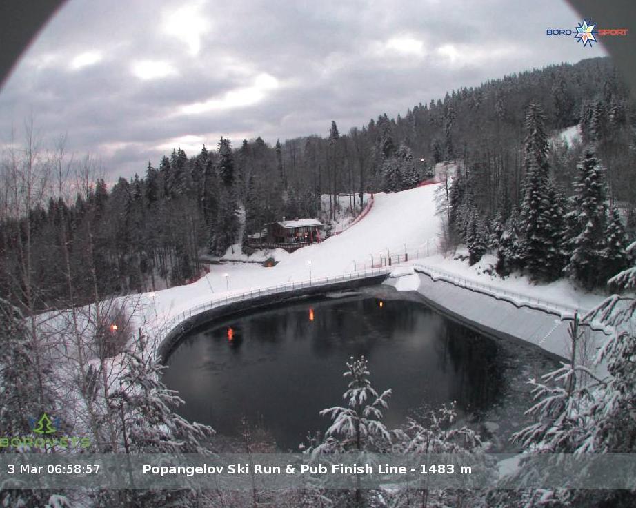 Borovets ski resort - Popangelov ski run Уеб камера архив - 03.03.2025