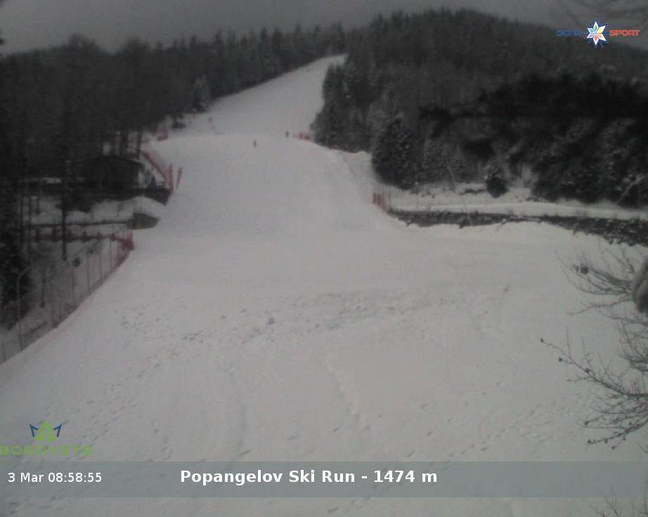 Borovets ski resort - Popangelov ski run Уеб камера архив - 03.03.2025