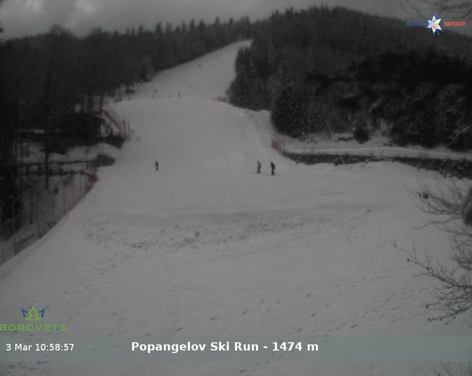 Borovets ski resort - Popangelov ski run Уеб камера архив - 03.03.2025