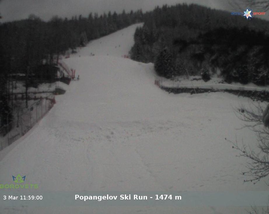 Borovets ski resort - Popangelov ski run Уеб камера архив - 03.03.2025