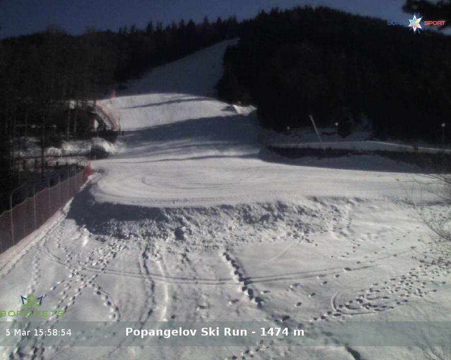 Borovets ski resort - Popangelov ski run Уеб камера архив - 05.03.2025